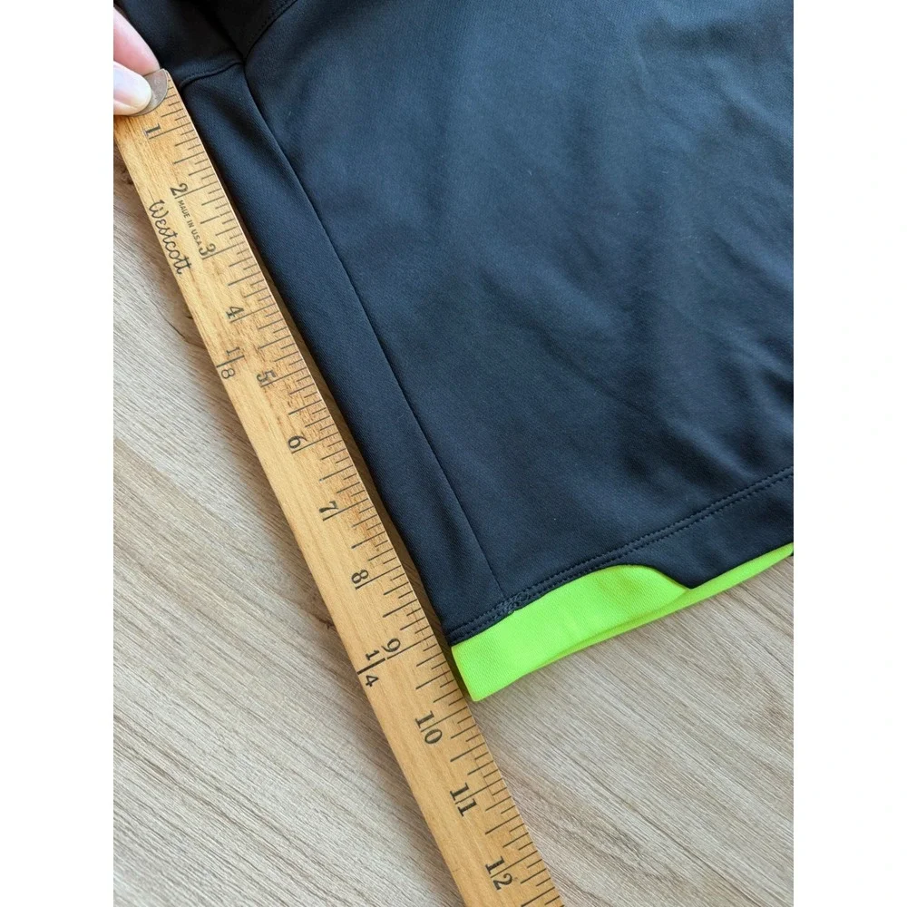 Ralph Lauren RLX Men's XXL Black Athletic Performance Shorts Neon Green Light